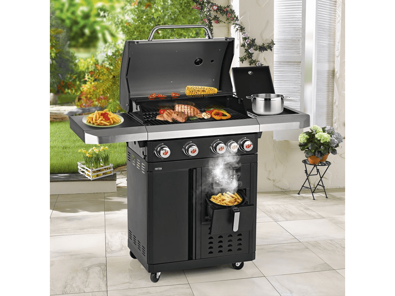 Landmann Fryton 4.1 gázgrillkocsi integrált forró levegős fritőzzel (06196)