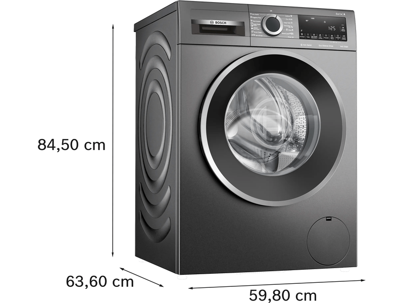 Elöltöltős mosógép, 9kg,1400fr