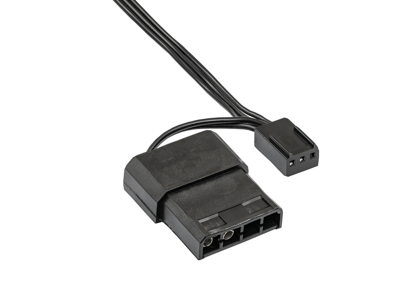 Akyga AW-12C-BR 3-pin LED ventilátor, 12cm, piros