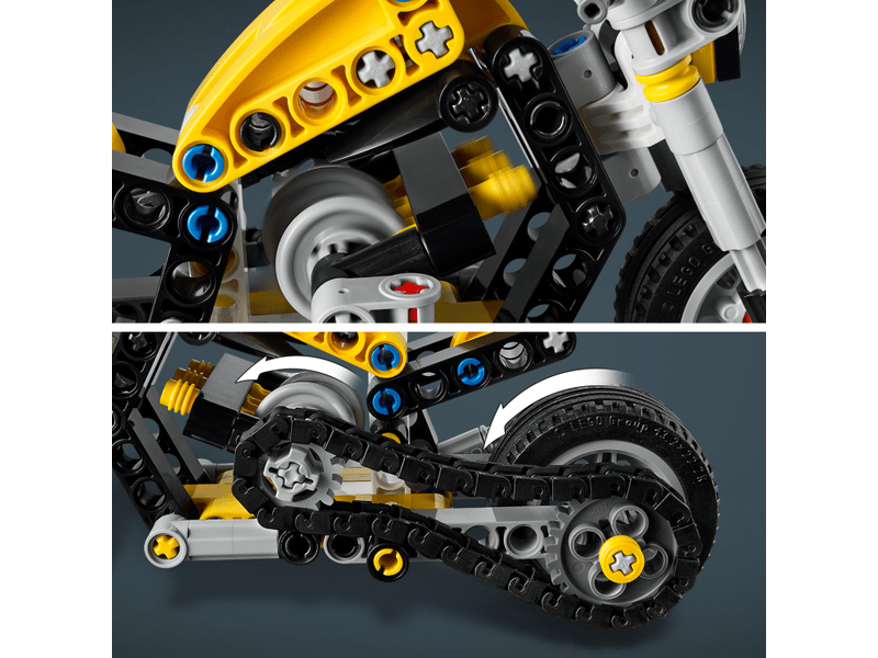 LEGO® Technic Sárga motorkerékpár (42225)