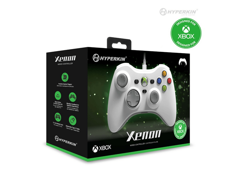 Hyperkin Xenon Žičani kontroler, bijeli