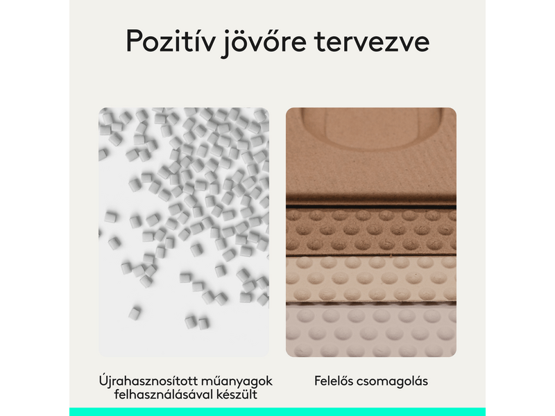 Logitech Lift vertikális egér, homokszín (910-007771)