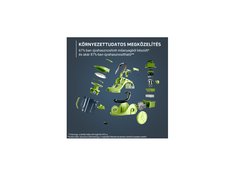 Rowenta RO7C89EA Porzsák nélküli porszívó