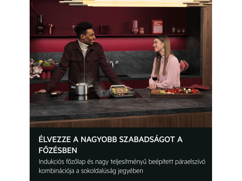 AEG TT84CB00CB Indukciós főzőlap beépített páraelszívóval