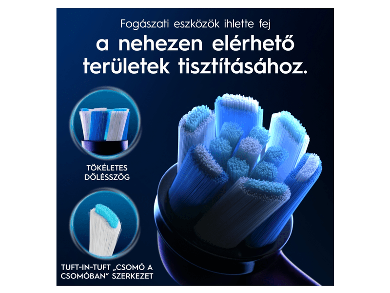 Oral-B iO Ultimate Clean fogkefefej, fekete, 4 db