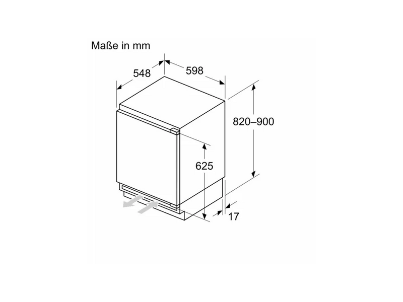 Bosch KUL22VFD0 Beépíthető hűtőszekrény