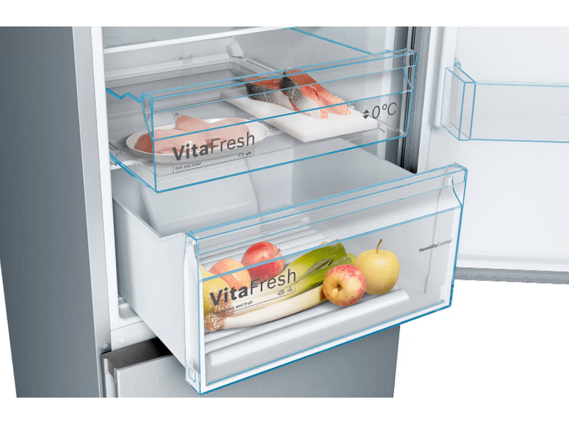 Bosch KGN39VLEB Alulfagyasztós kombinált hűtőszekrény, NoFrost