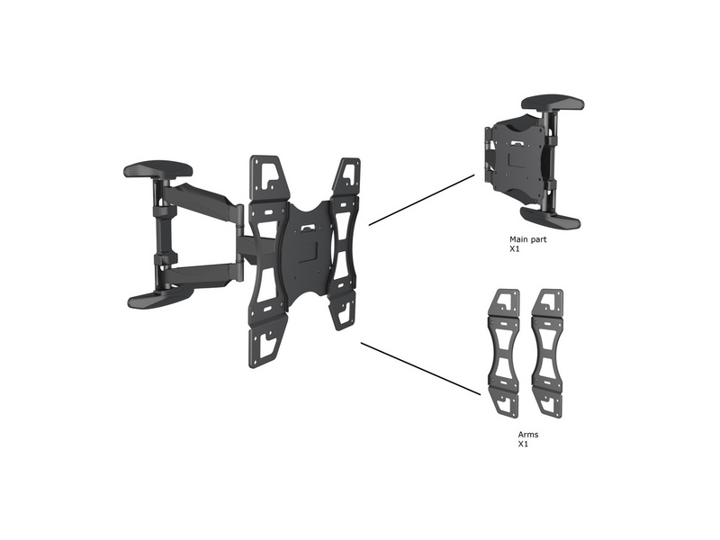 Multibrackets Fali konzol, 32