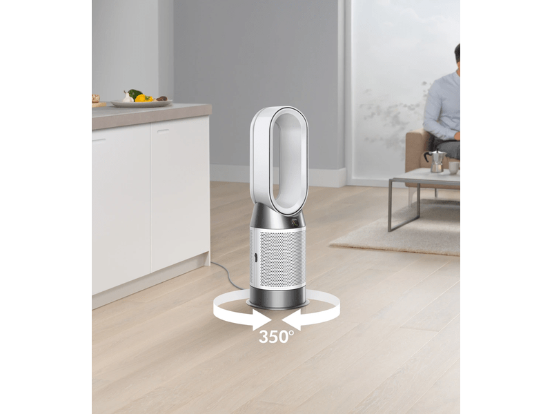 Légtisztító fűtőventilátor, fehér/ezüst