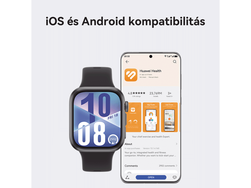 Huawei Watch Fit4 pametni sat, ljubičasti (55020EYM)