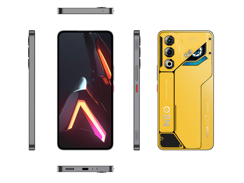 ZTE Nubia Neo 3 GT 5G 12/256GB Okostelefon, sárga