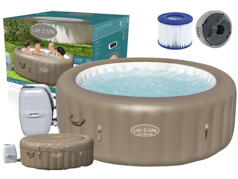Bestway Lay-Z-Spa Palm Springs AirJet Felfújható jakuzzi, 196 x 71 cm (60017)