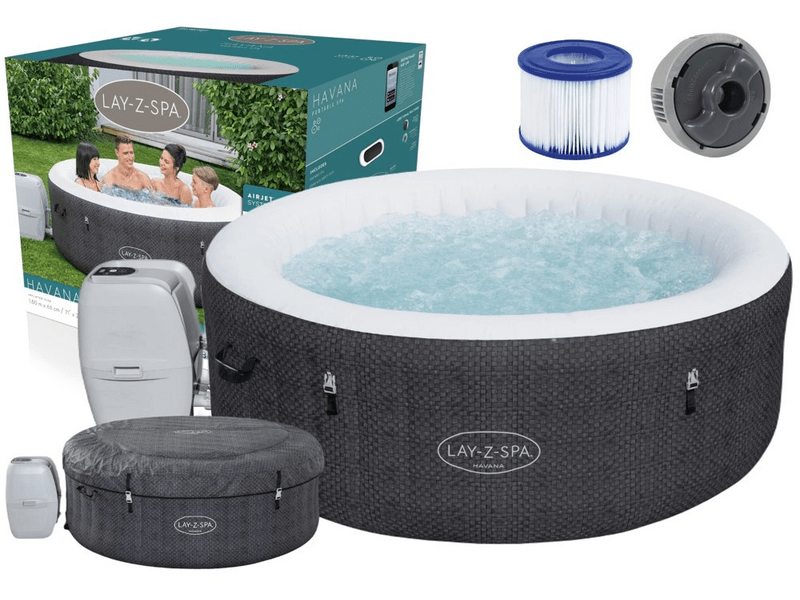 Bestway Lay-Z-Spa Havana Airjet Felfújható jacuzzi, 180 x 66 cm (60035)