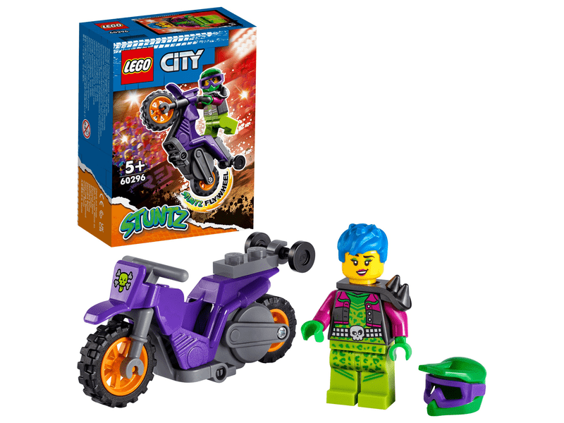 LEGO® City Wheelie kaszkadőr motorkerékpár (60296)