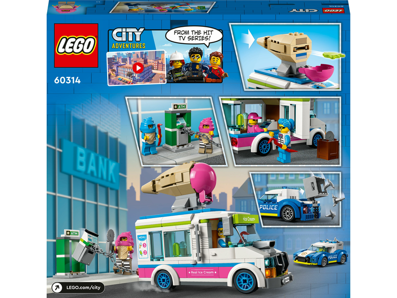 LEGO City Fagyl kocsi rend. Üldözés
