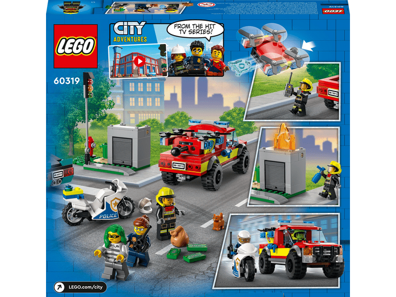 LEGO® City Tűzoltás és rendőrségi hajsza (60319)