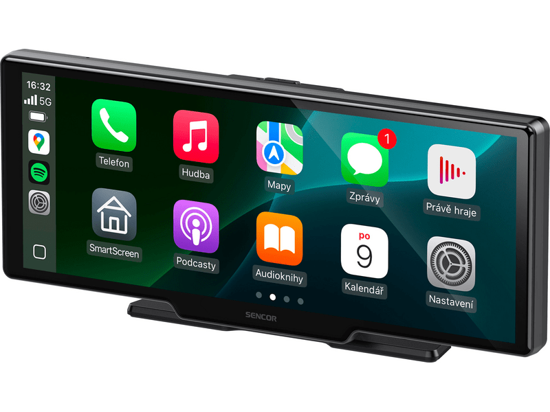 Sencor SCT M1090DBWT CarPlay és Android Auto kijelző