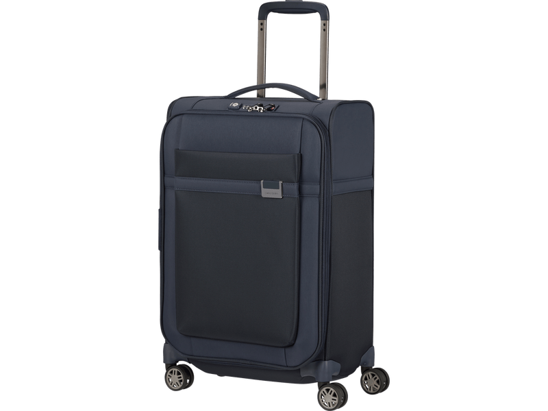 Samsonite Airea Spinner Bővíthető bőrönd, 55 cm, sötétkék (133622-1247)