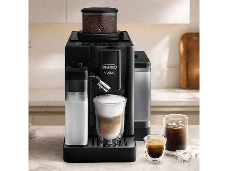 Delonghi Rivelia Start Automata kávéfőző, fekete