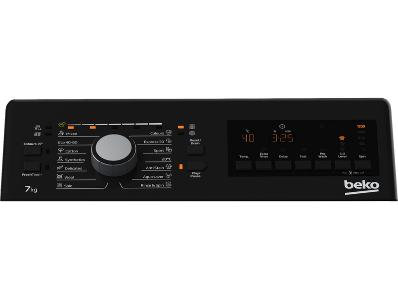 Beko BTL1WFP10722 Felültöltős mosógép