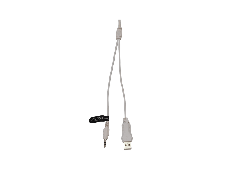 White Shark PEACOCK-W Gaming headset, fehér (GH-2444W)