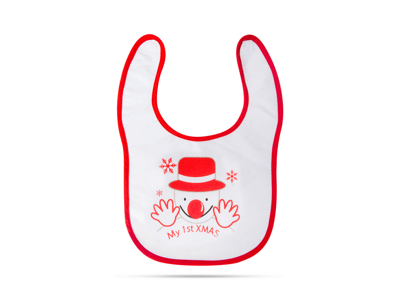 Božićni podbradnik za bebe - 38 x 27 cm - 4 vrste, 1 kom (58664)