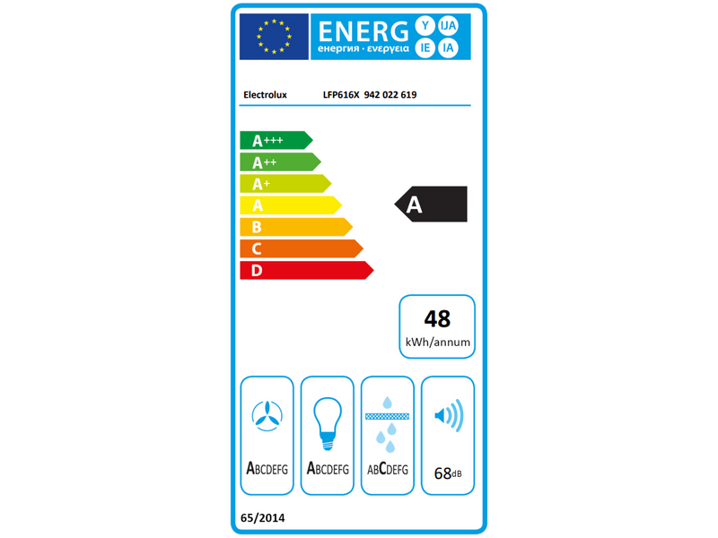Electrolux LFP616X ExtractionTech 600 Teleszkópos páraelszívó, 60 cm