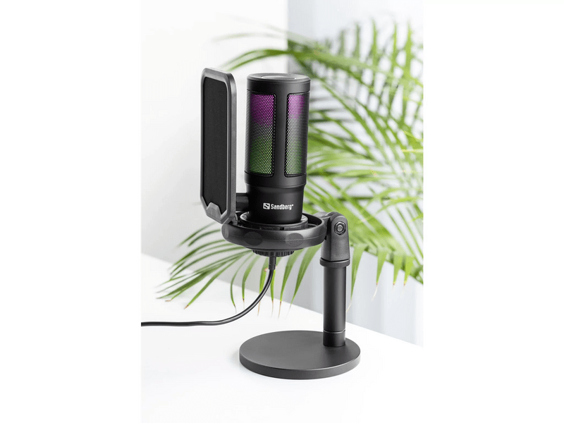 Sandberg Streamer mikrofon, fekete (126-39)