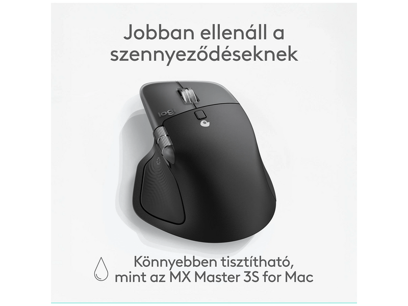 Logitech MX Master 4 Mac Vezeték nélküli egér, fekete