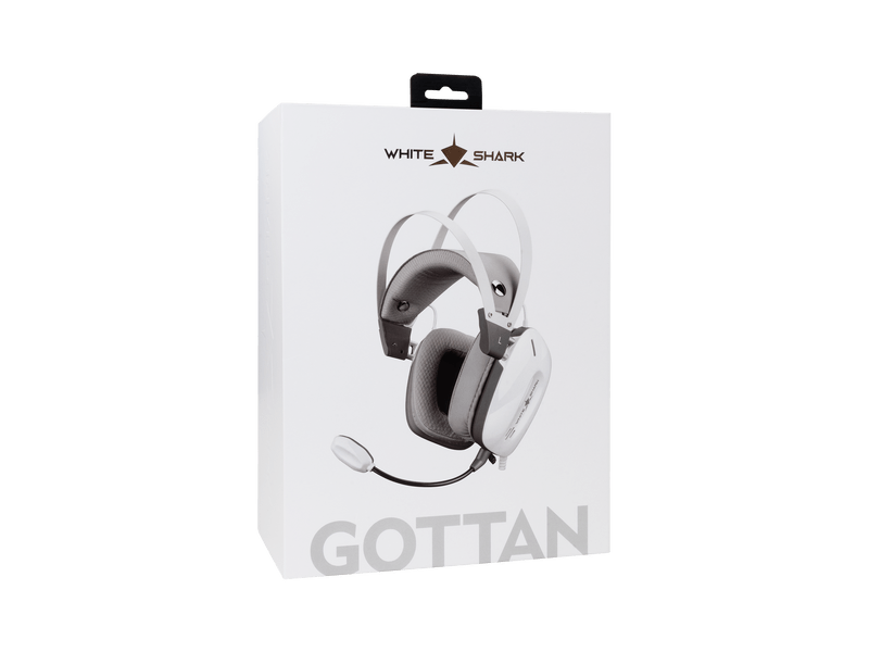 White Shark Gottan Gaming headset, fehér (GH-2446W)
