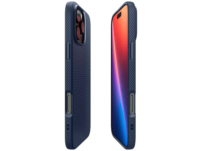 Spigen ACS08118 iPhone 16 Pro Szilikon tok, sötétkék