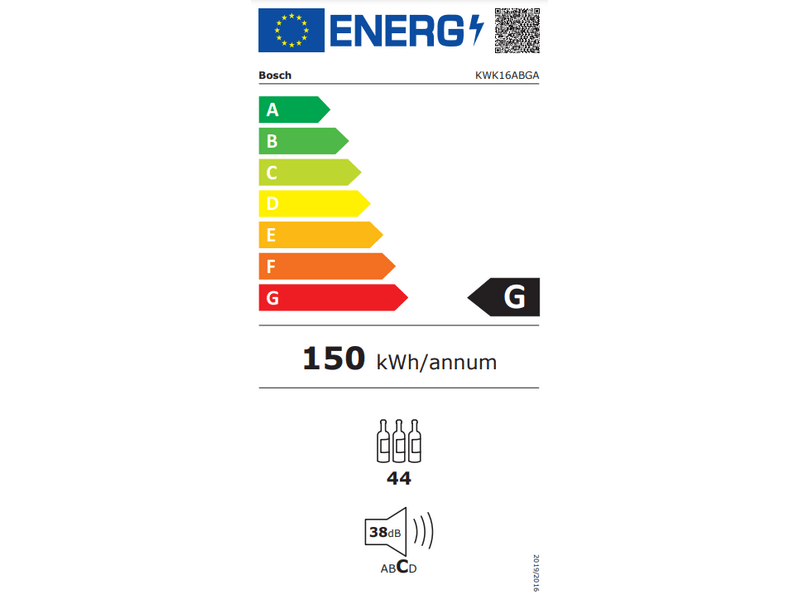 Bosch KWK16ABGA Serie 6 Borhűtő