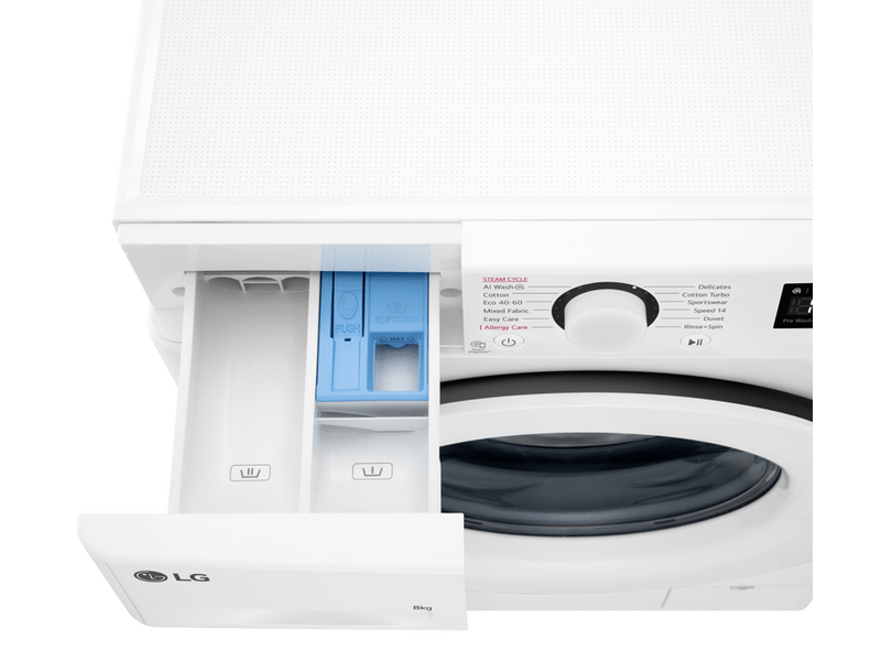 LG F2WR508SWW Elöltöltős keskeny mosógép