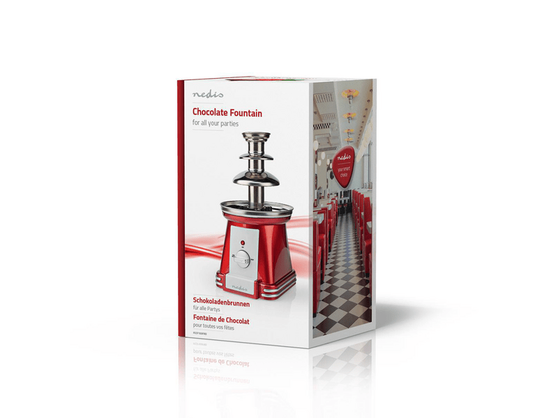 Nedis FCCF100FRD Csokoládészökőkút, 90 W