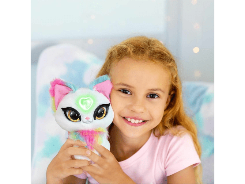 Skyrocket My Fuzzy Friends suttogó plüss cica, Luna (18603)