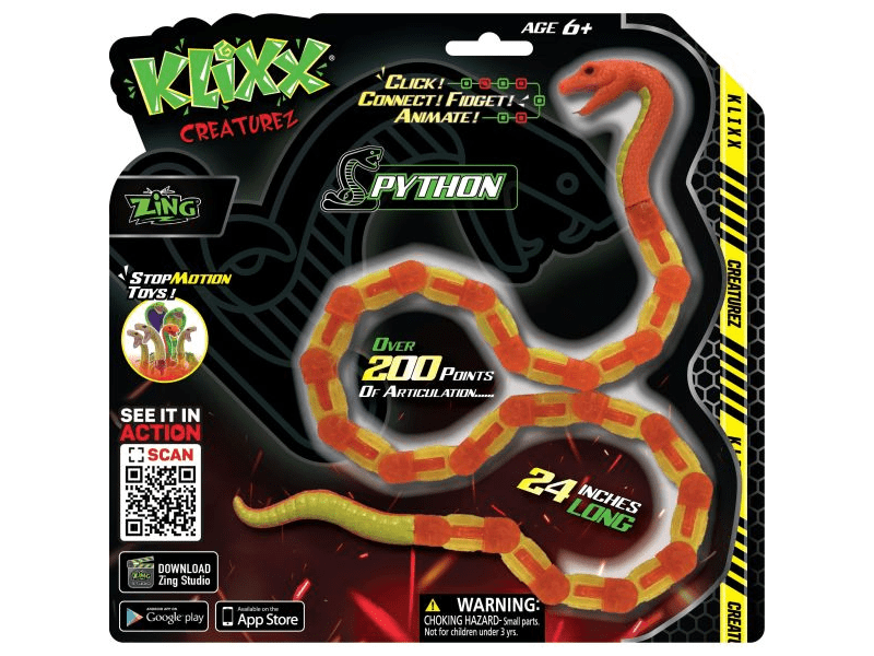 Klixx Creaturez - Piton, 2 féle, 1 db (KX130P)