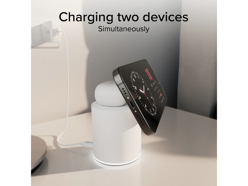 SBS 2u1 magnetska priključna stanica, 15W, bijela (TEWIRMAGFOLD2IN1)