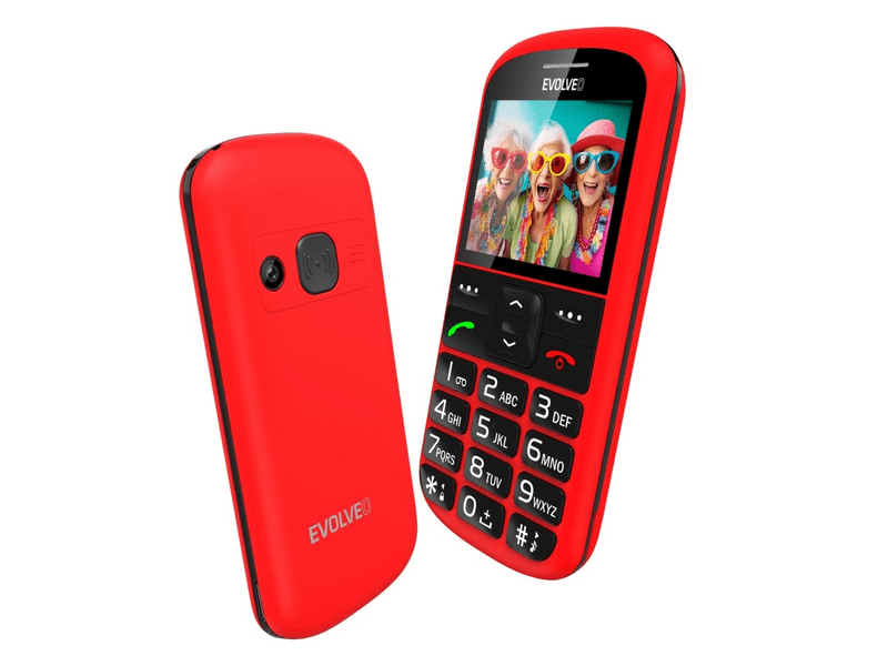 Evolveo EasyPhone XS Mobiltelefon, piros (EP-570-XS-RD)