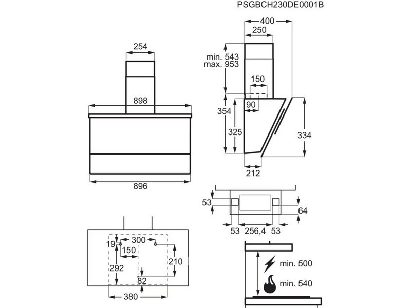 AEG DVE5962HB Kürtős páraelszívó