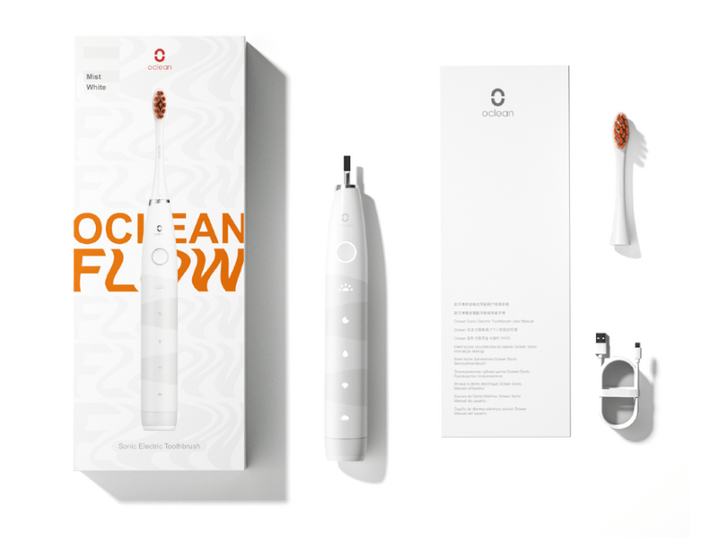 Oclean Flow elektromos fogkefe, Fehér