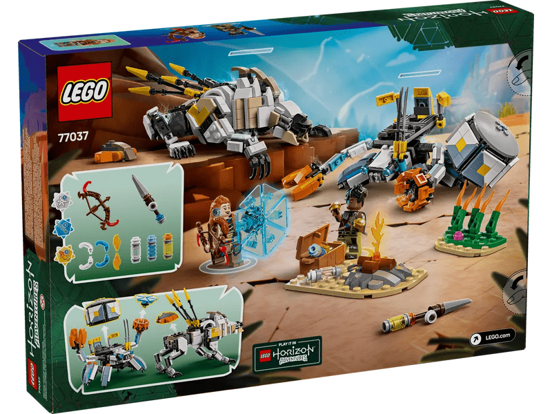 LEGO® Horizon Adventures™ Aloy i Varl protiv oklopnog vozila i Pilastog Zuba (77037)