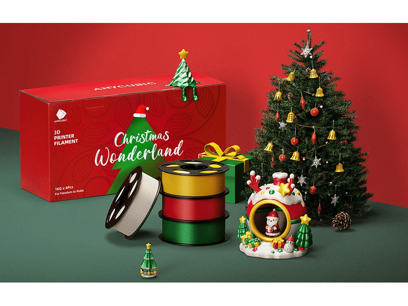 Anycubic Karácsonyi PLA filament készlet, 4 db (IPHSCSD-103-4)