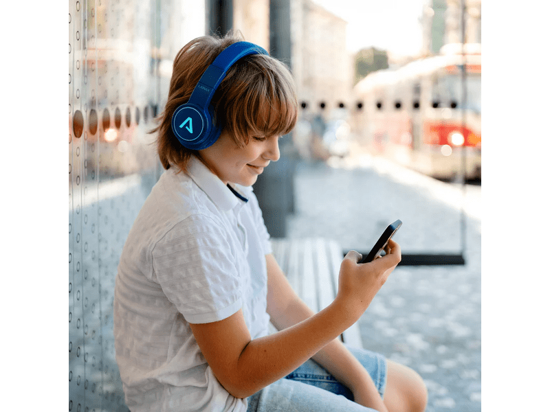 LAMAX GlowKid1 Gyerek fejhallgató, kék (LXGLOKIDLA)