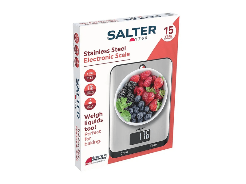 Salter 673BFEU12 Rozsdamentes acél konyhai mérleg