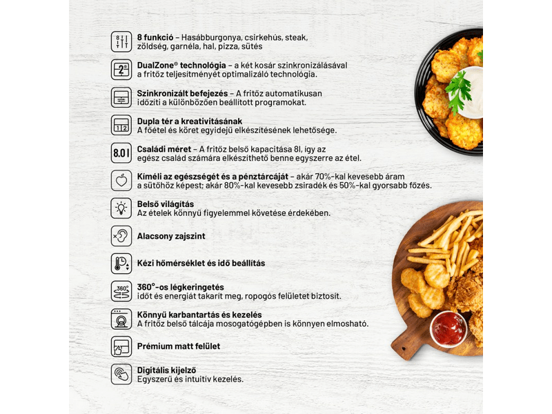 Lauben DualZone® 8000BC Air Fryer