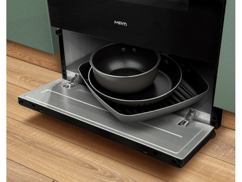 MPM MPM-56-KGF-21B Gáztűzhely, fekete