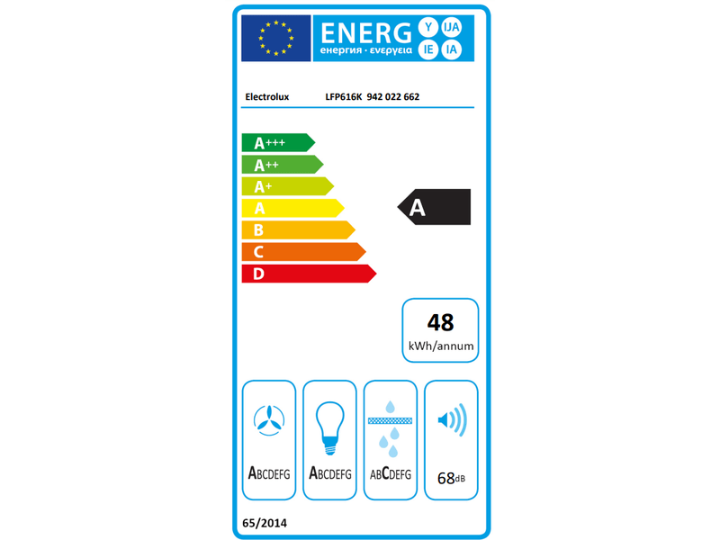 Electrolux LFP616K ExtractionTech 600 Teleszkópos páraelszívó, 60 cm