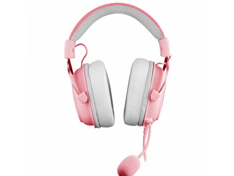 Redragon ZEUS X RGB Gamer headset, rózsaszín