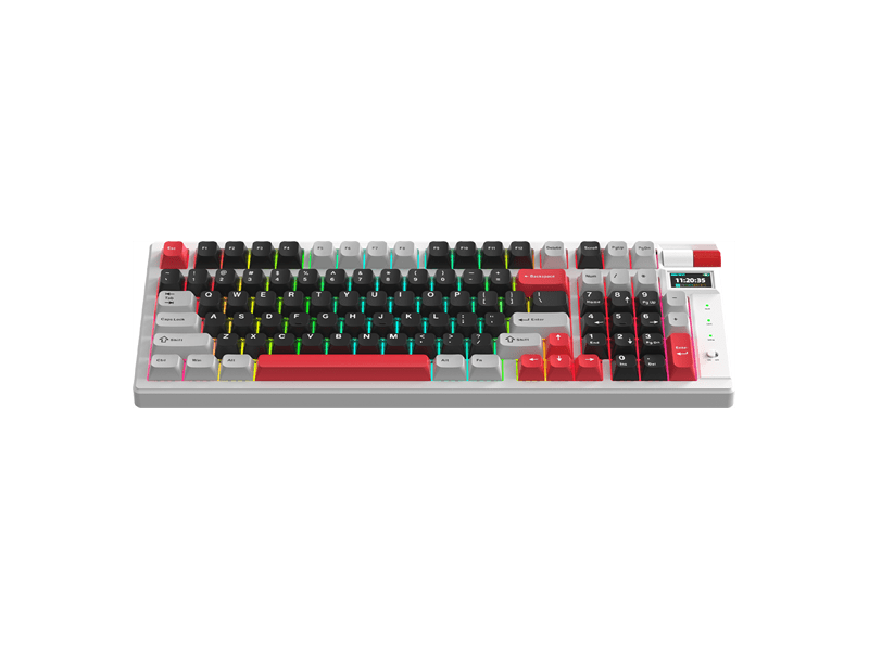 Monka Storm vezeték nélküli gaming billentyűzet, fehér, US (KG991W)