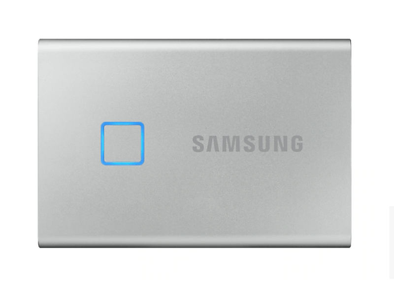 Samsung T7 Touch USB 3.2 1TB Hordozható SSD Ezüst (MU-PC1T0S)